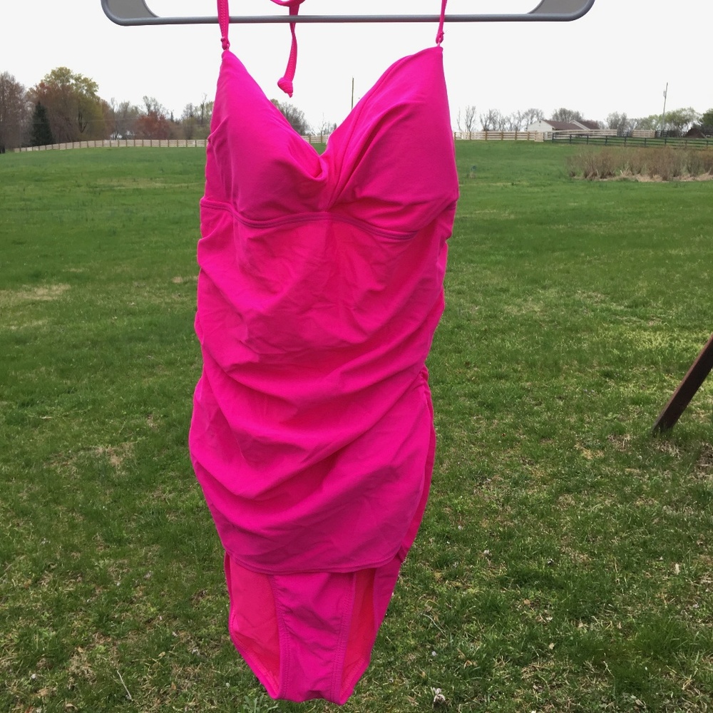 Old Navy Hot Pink One-Piece Bathing Suit